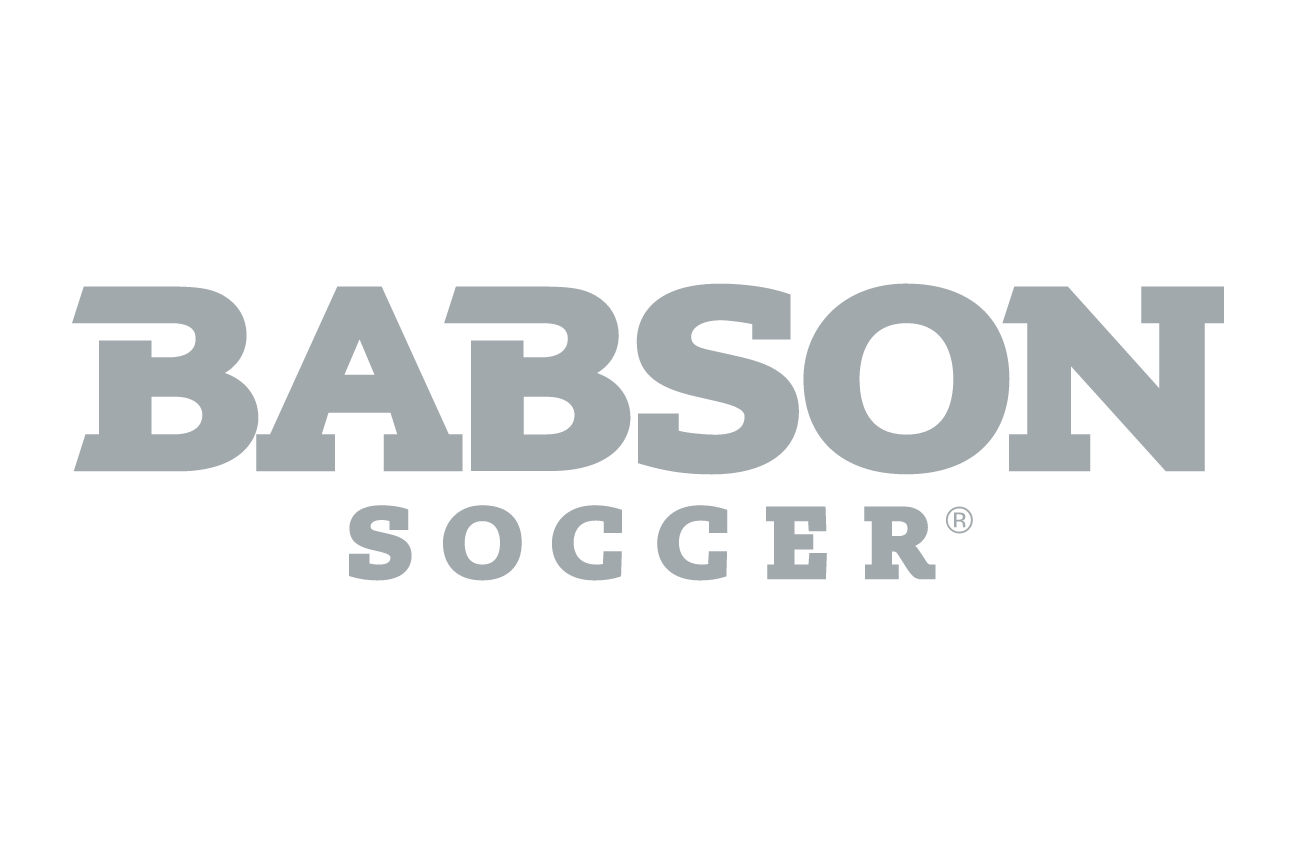 Babson Soccer, grey wordmark variant, cell 99