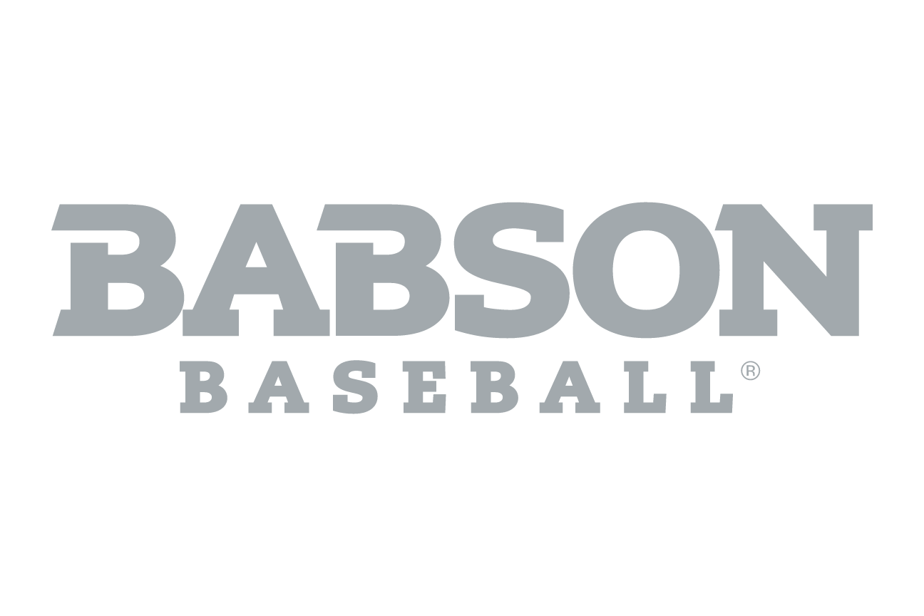 Babson Baseball, grey wordmark variant, cell 107
