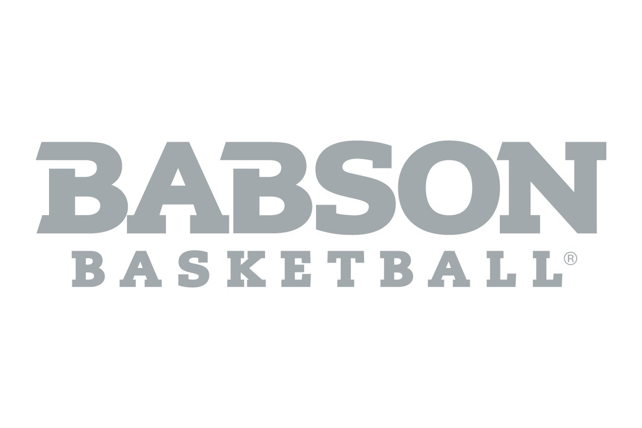 Babson Basketball, grey wordmark variant, cell 111