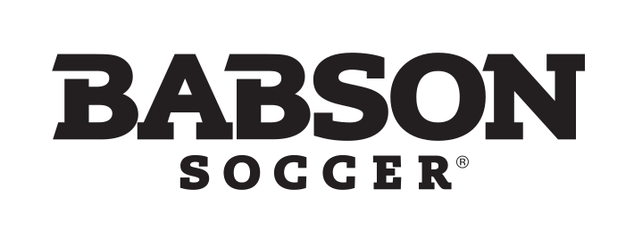 Babson Soccer, black wordmark variant, cell 98