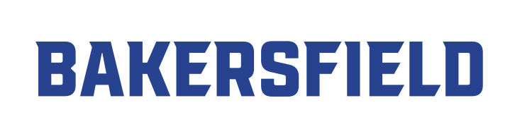 bakersfield block wordmark, blue variant, cell 46