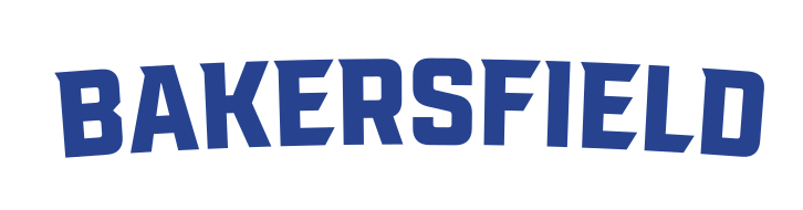 bakersfield block wordmark, blue variant, cell 47