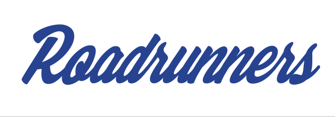 roadrunners script wordmark, blue variant, cell 56