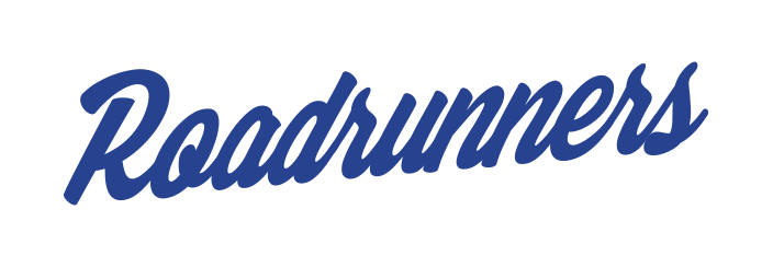roadrunners script wordmark, blue variant, cell 57