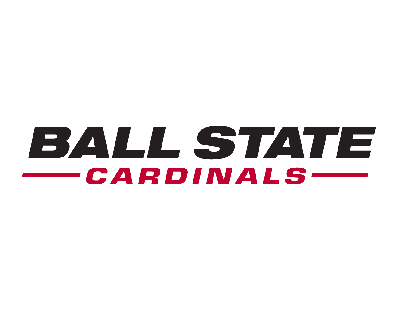 Ball State Cardinals wordmark, color variant, cell 33