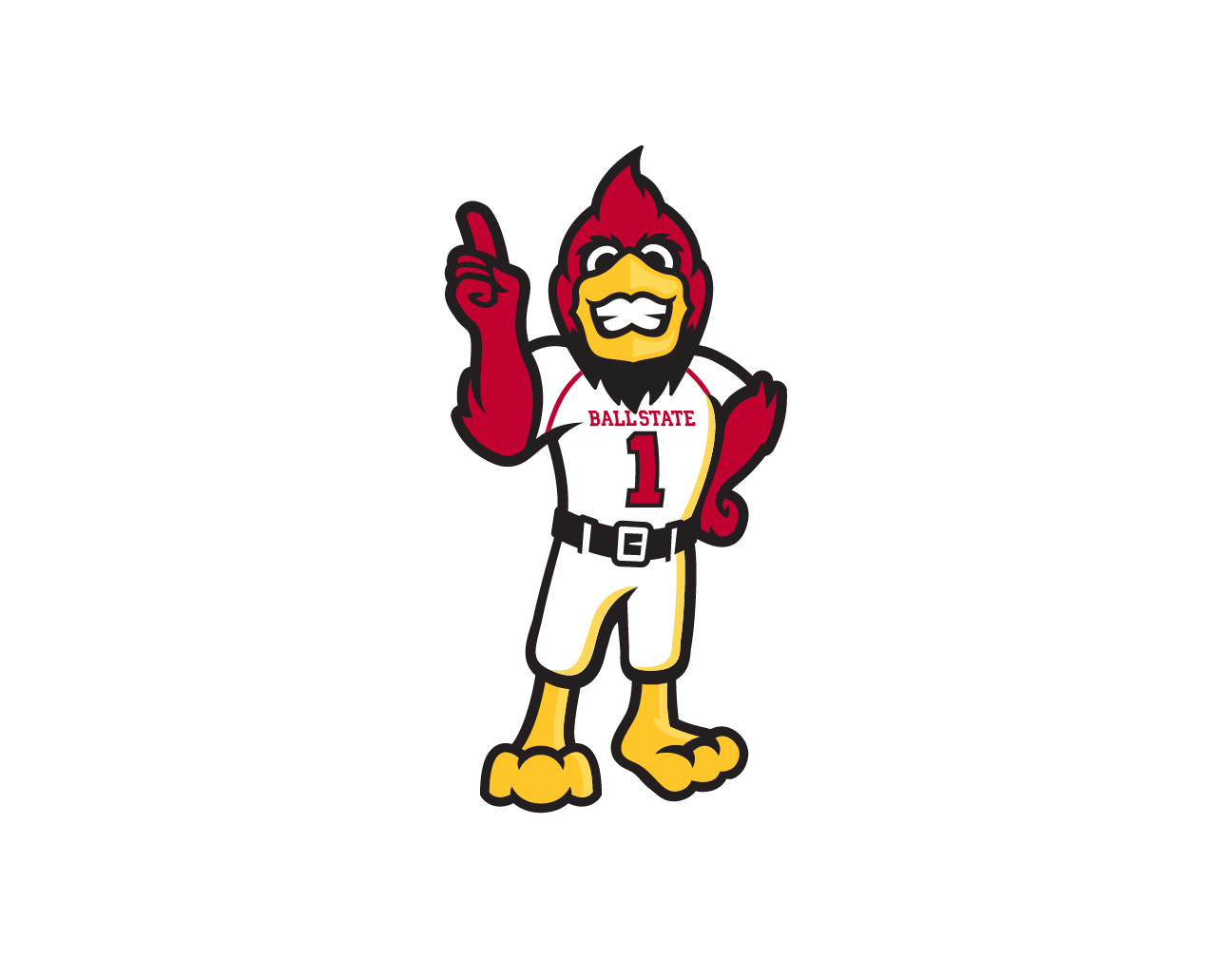 Charlie Cardinal mascot, color variant, cell 38