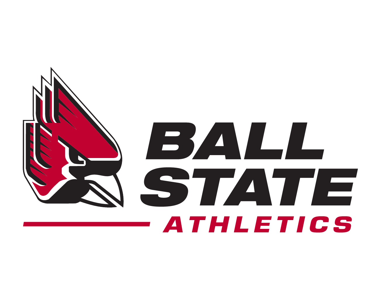 Ball State Athletics logo, color variant, cell 46