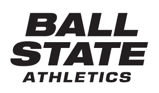 Ball State Athletics wordmark, black variant, cell 55
