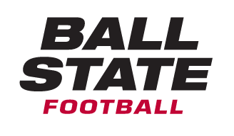 Ball State Football wordmark, color variant, cell 57
