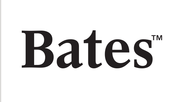Bates wordmark, Black variant, cell 3