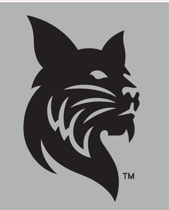 bobcat head, black on grey variant, cell 53