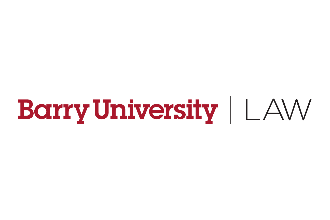 Law School wordmark, red and black variant, cell 37