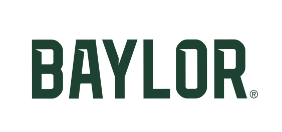 BAYLOR wordmark, one color green on white variant, cell 5
