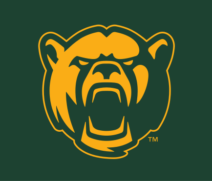 Bear Head, gold/green on dark green variant, cell 34