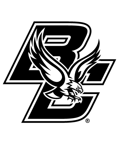 BC with eagle primary logo, stylized black/white on white background variant, cell 101