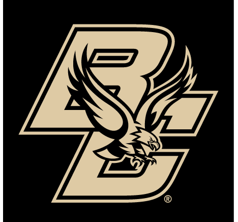 BC with eagle primary logo, outline gold on black background variant, cell 101
