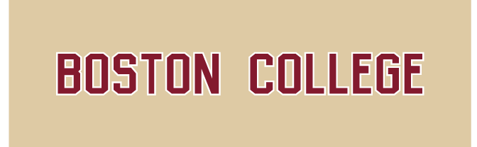 Boston College wordmark, horizontal on gold variant, cell 102