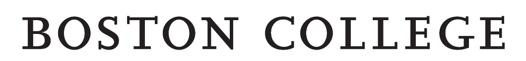 Boston College wordmark, black variant, cell 201