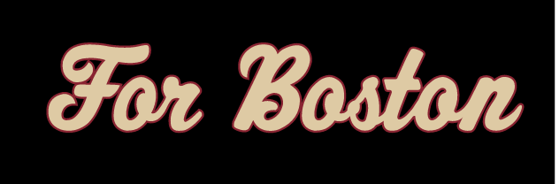 For Boston wordmark, gold/maroon outline on black variant, cell 107