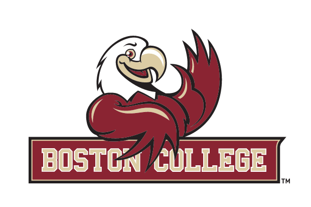 Boston College Youth logo, maroon on white variant, cell 108