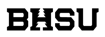 BHSU wordmark, black variant