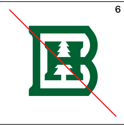 BHSU lettermark, altered corners/strokes variant, cell 6