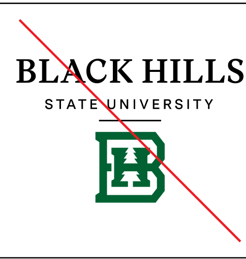 BHSU primary logo, incorrect configuration variant, cell 5