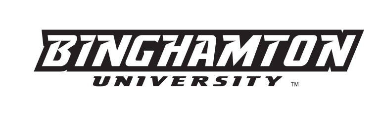 Binghamton University wordmark, black variant, cell 32
