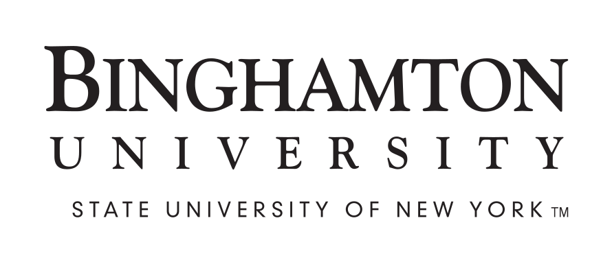 Binghamton University institutional mark, black variant, cell 39
