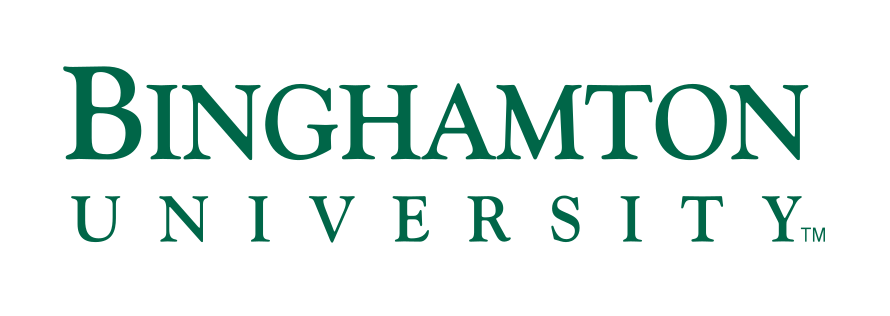 Binghamton University institutional mark (short), full color variant, cell 41