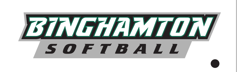 Softball wordmark, full color on grey variant, cell 99