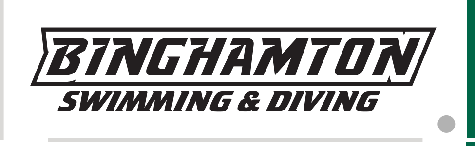 Swimming & Diving wordmark, black/white on white variant, cell 107