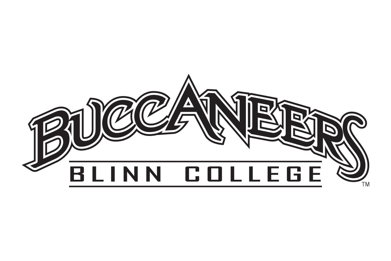 Buccaneers Blinn College wordmark, black/grey variant, cell 65