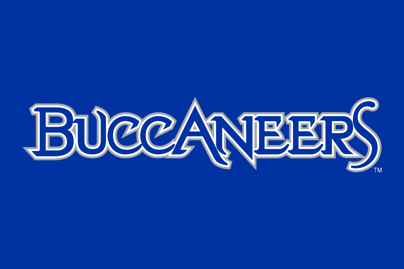 Buccaneers wordmark, white/blue variant, cell 68