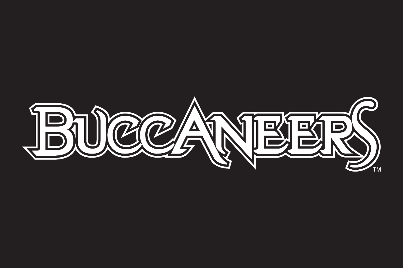 Buccaneers wordmark, white/grey knockout variant, cell 72