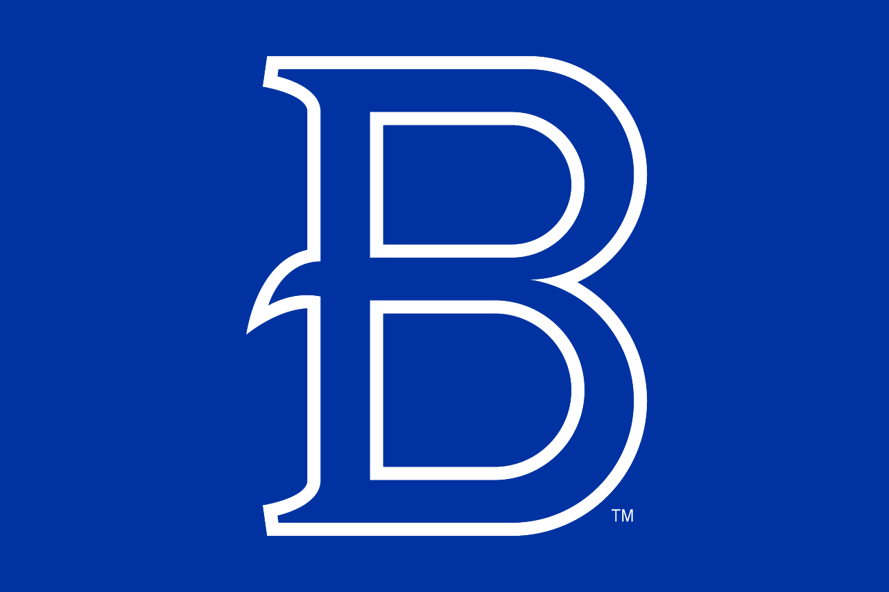 B lettermark, white/blue knockout variant, cell 101