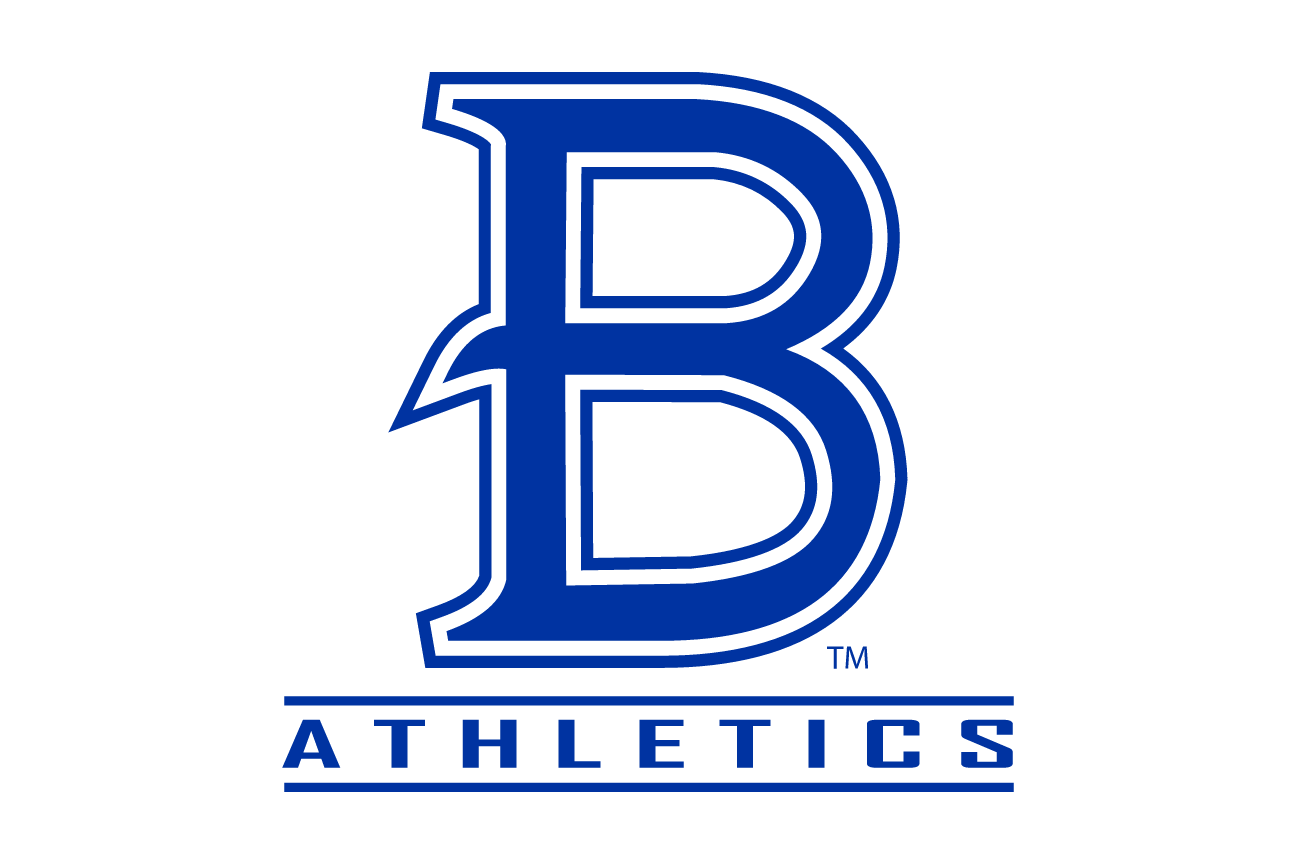 B Athletics, blue and white lettermark variant, cell 118