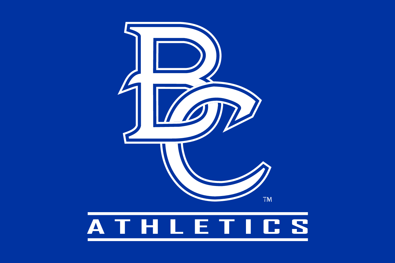 BC Athletics, white lettermark on blue variant, cell 120