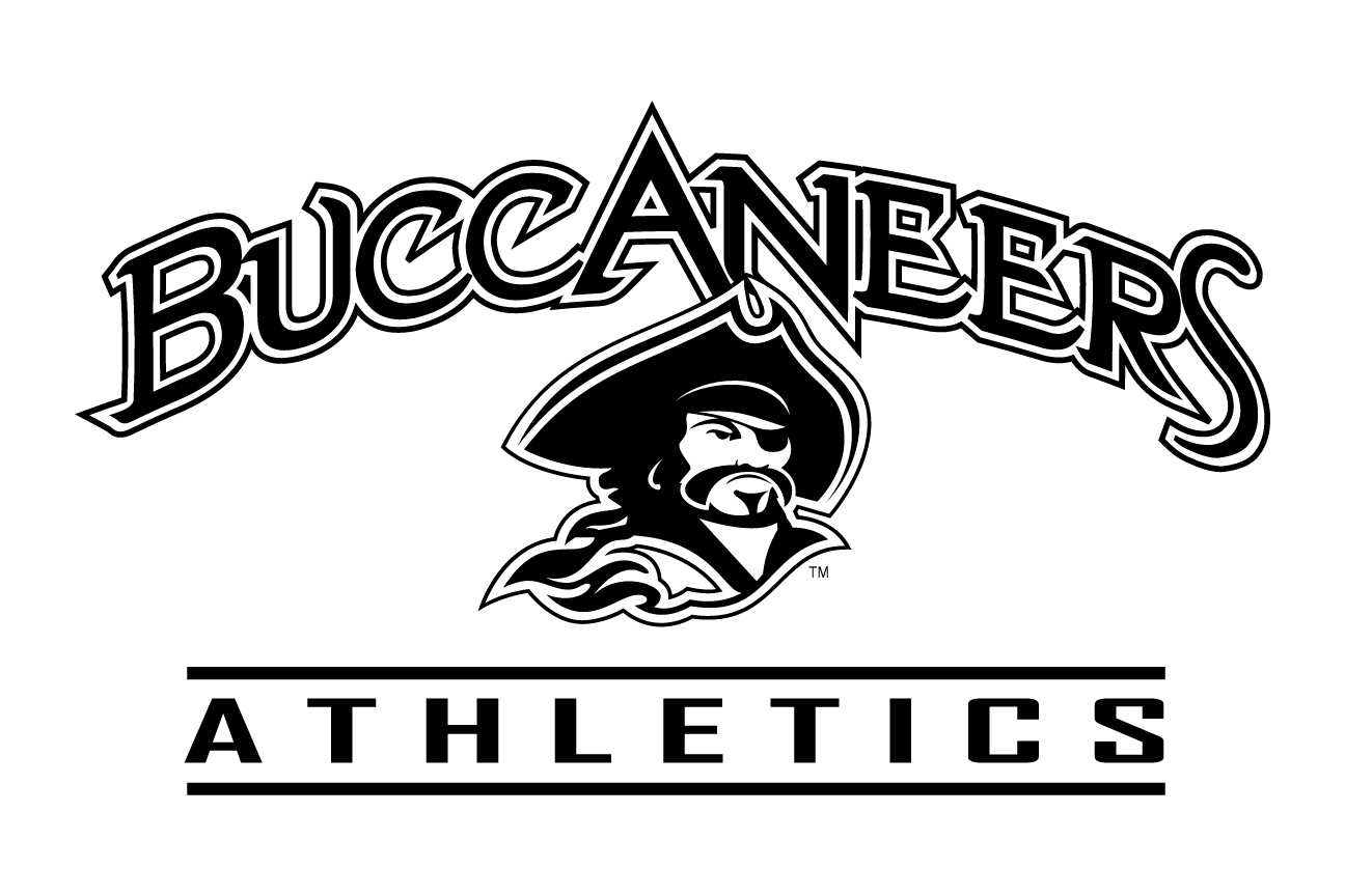 Buccaneers Athletics, black wordmark with mascot head variant, cell 146