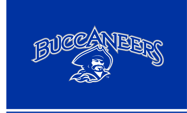 Buccaneers wordmark with mascot, full color on navy variant, cell 8