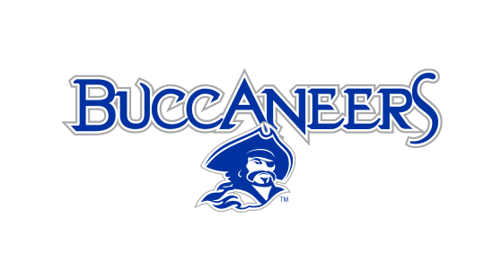 Buccaneers wordmark with mascot, full color on white variant, cell 19