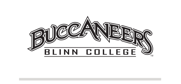 Buccaneers Blinn College wordmark, black/grey variant, cell 65