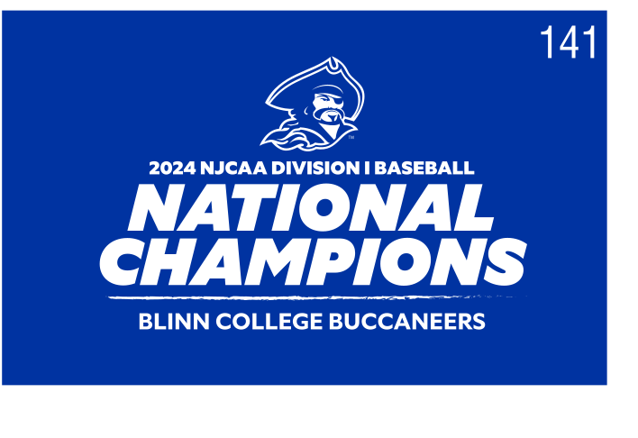 National Champions, 2024 NJCAA Division I Baseball on blue variant, cell 141