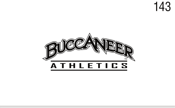 Buccaneer Athletics, black wordmark variant, cell 143