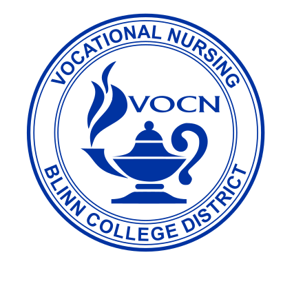 Vocational Nursing patch, blue variant, cell 202