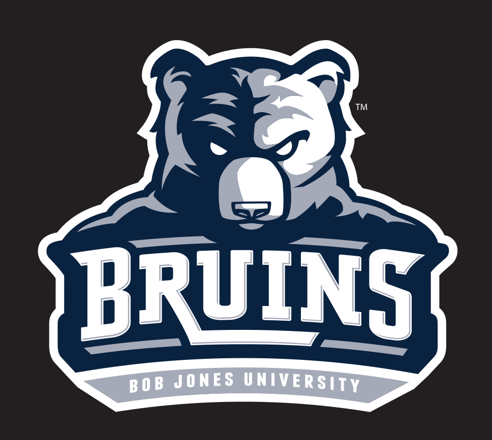 Bruins primary mark, 2-color on black variant, cell 6