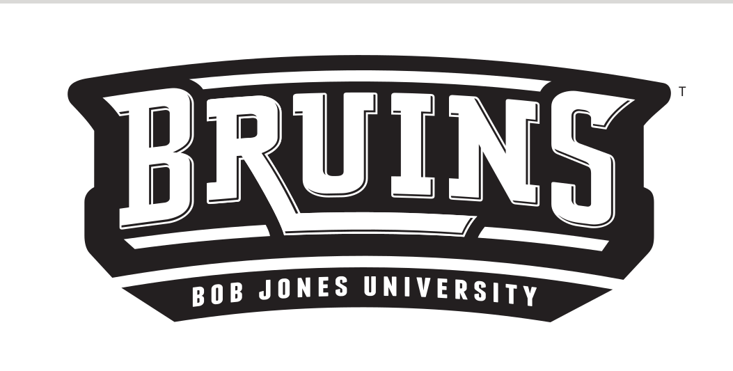 Bruins wordmark with shield, black/white variant, cell 24