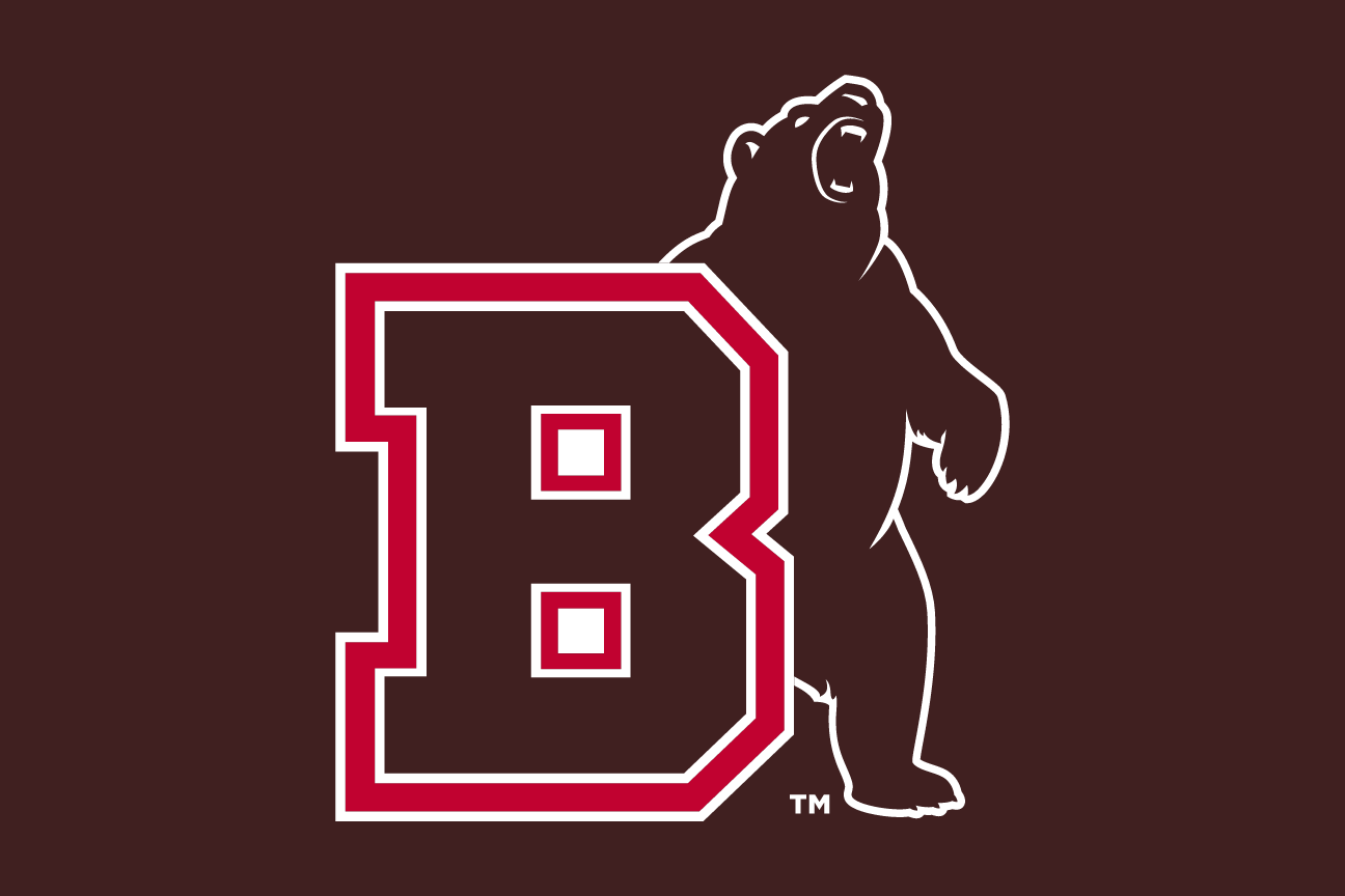 lettermark B with bear mascot, red with white/black outline, reverse variant, cell 8