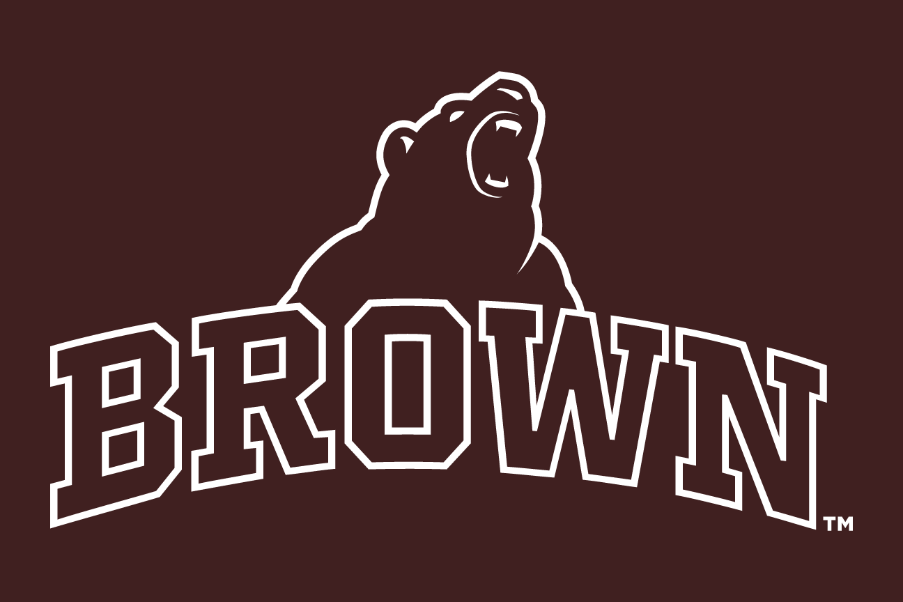 bear head with wordmark, white/red, reverse variant, cell 22
