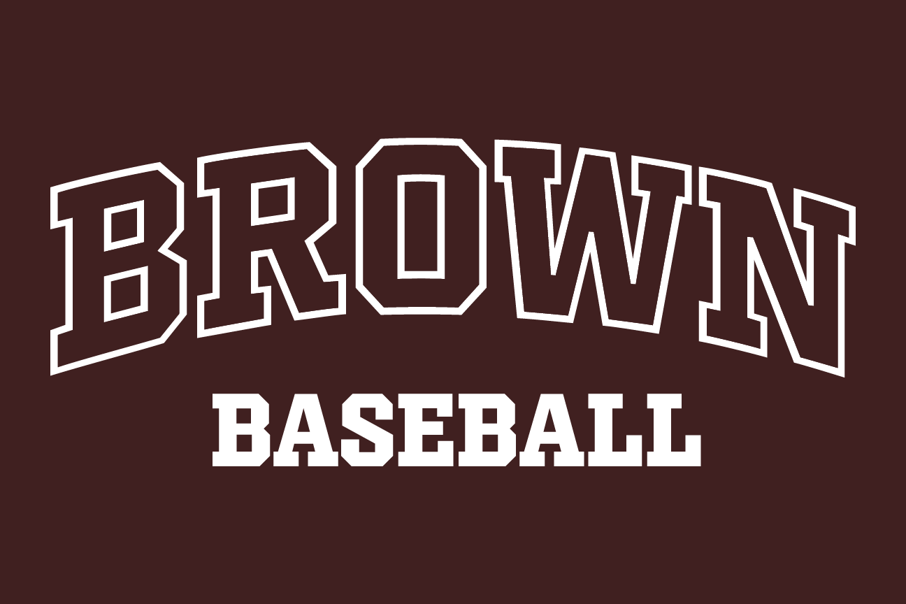 sport wordmark BROWN BASEBALL, white, reverse variant, cell 29